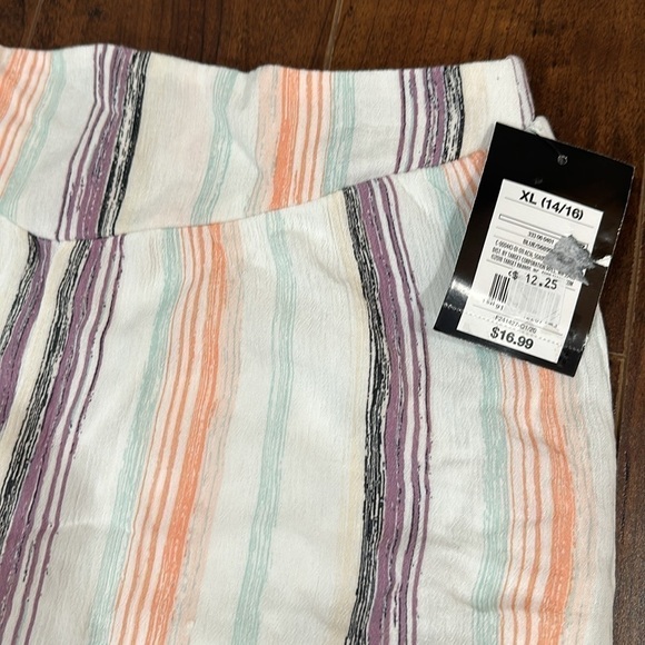 NWT- Art Class Gauzy Flowy Pant Girl Striped - Picture 2 of 2